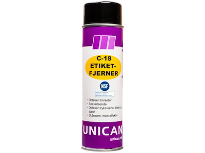 Unican C-18 etiketfjerner 500ml