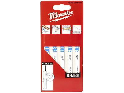 Stiksavblad T101A 75/2,5mm pk/5 Milwaukee
