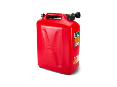 NeverStop Benzindunk 20 ltr. plast rød