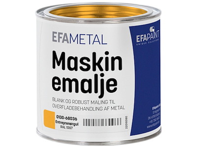 Maskinemalje 0130 RAL1007 Entreprenørgul 3/4 ltr. EFApaint