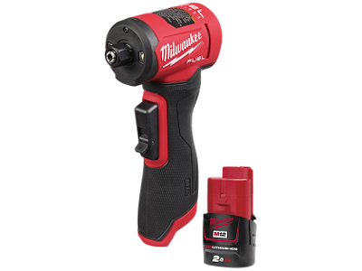Sampak M12: Lynsliber FDGA-0 + batteri 12V/2Ah B2 Milwaukee