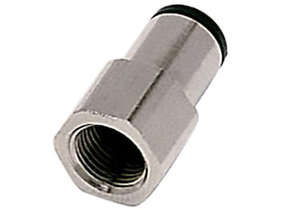Legris push-in lige union 6mm×1/4" BSPP gev.muffe