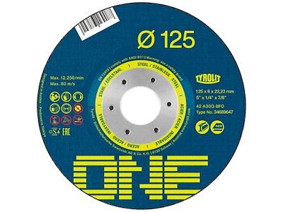 Tyrolit One skrubskive form 27 ø115×6 A30Q-BFO
