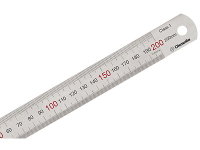 Stållineal 200×19×0,8 mm Diesella