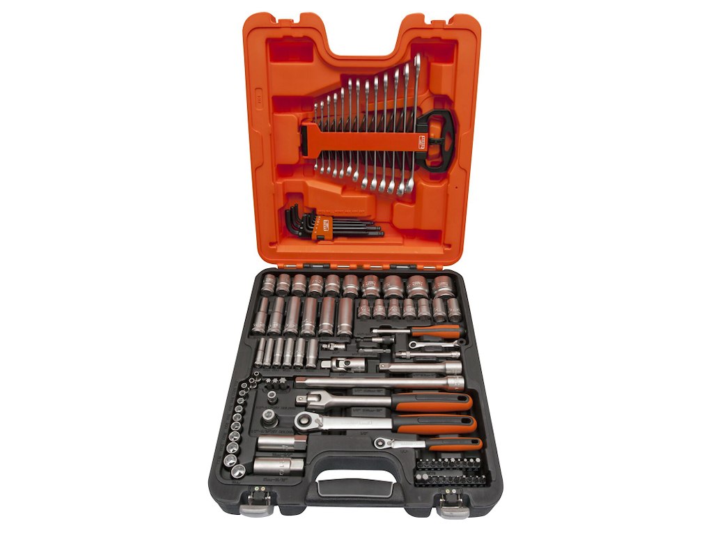Topnøglesæt mm 1/2"+1/4" firk. S103 Bahco