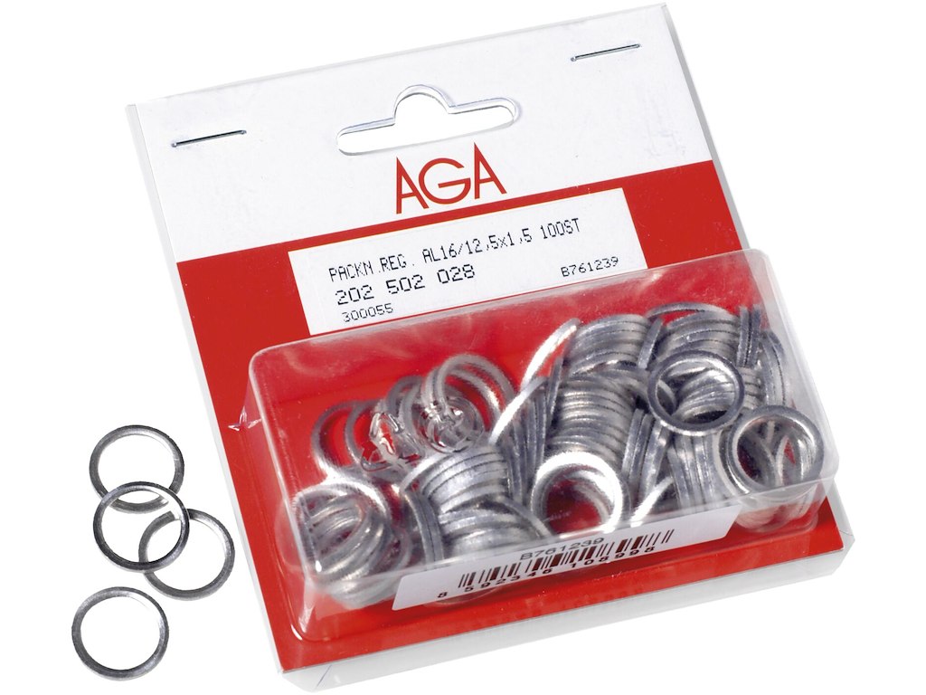 Alu fl.pakning t/Oxygen+CO2 pk/100 AGA