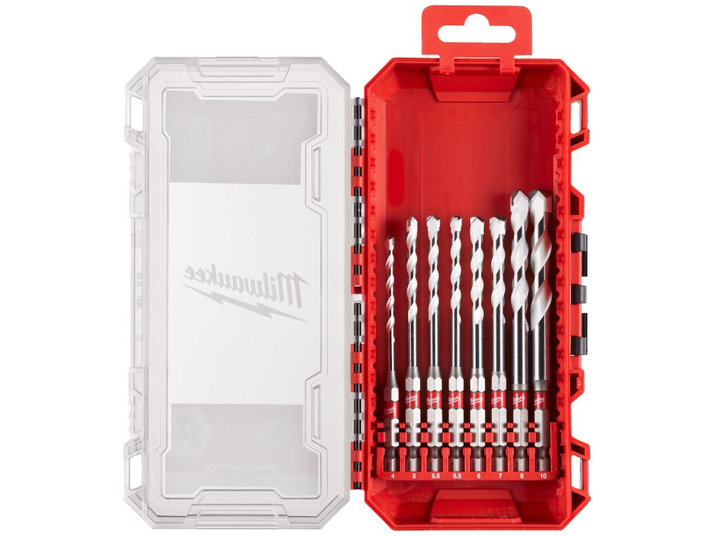 Universalbor sæt m/HM-spids & 1/4" 6kt, ø4-10mm Milwaukee