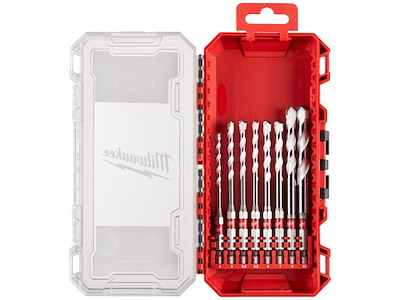 Universalbor sæt m/HM-spids & 1/4" 6kt, ø4-10mm Milwaukee