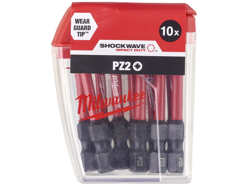 Slagbits Shockwave Impact Duty PZ2×50mm pk/10 Milwaukee