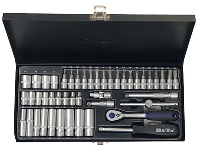 Topnøglesæt 1/4" B-S1312 46 dele Bato