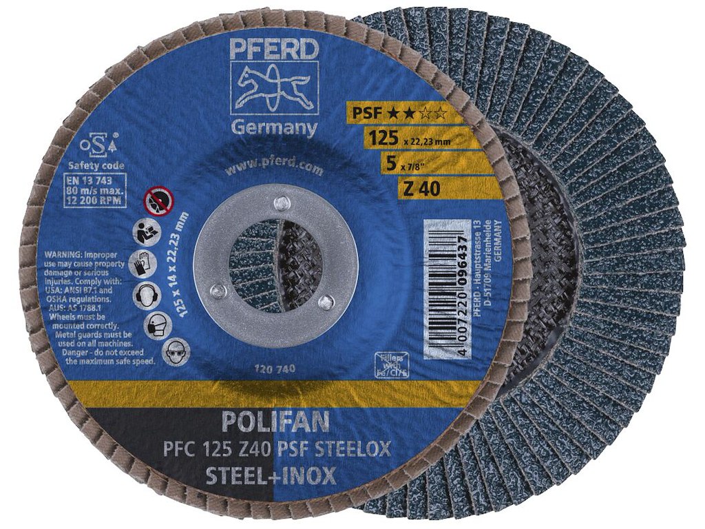 Pferd polifanskive PFC 125 Z40 PSF steelox