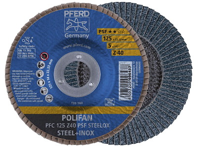 Pferd polifanskive PFC 125 Z40 PSF steelox
