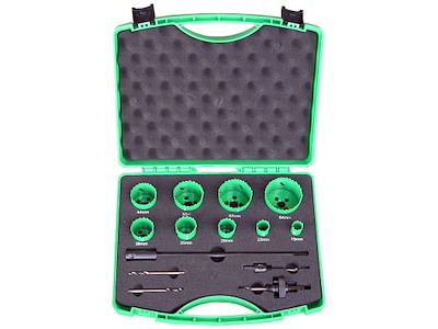 DJ TOOLS hulsavsæt HSS-Co8, 9stk 19-64mm m/holdere