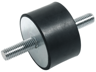 Vibrationsdæmper type 1 50×40mm M10×28 NR-55