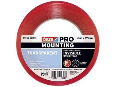 Tesa 66965 Pro Transparent montagetape 19mm×25m