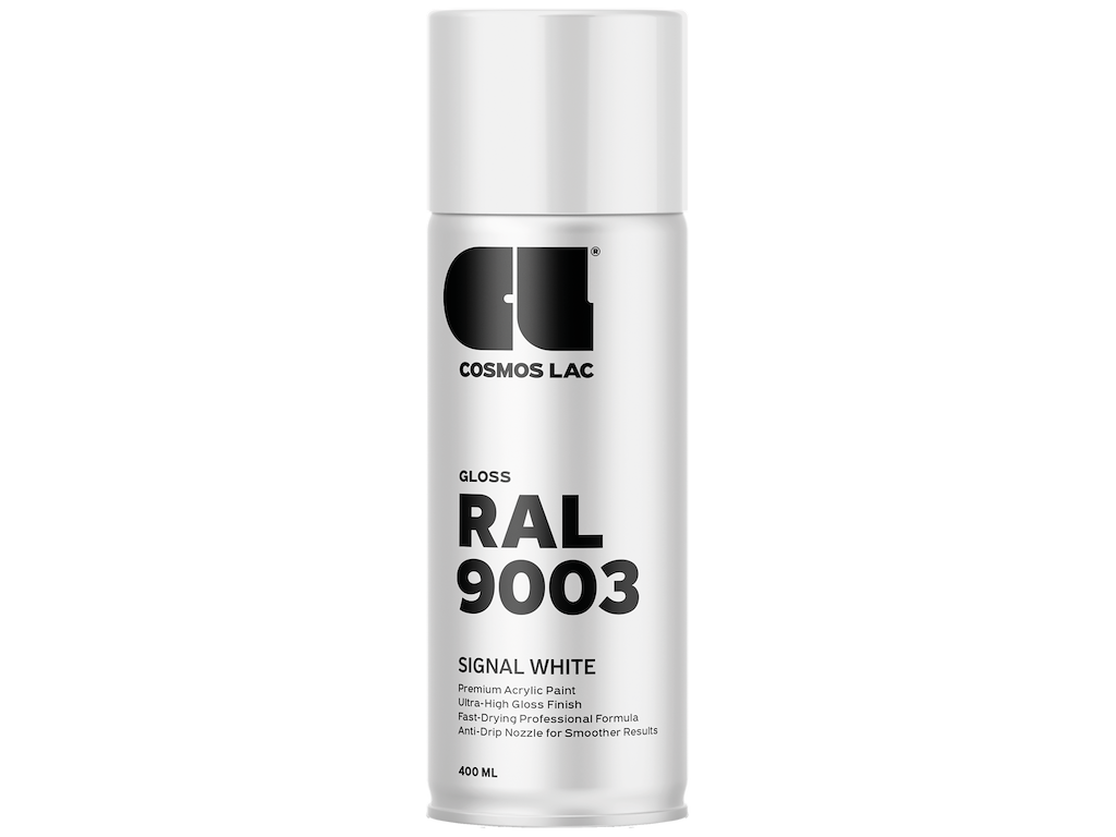 Cosmos spraymaling RAL9003 SignalWhite blank 400ml