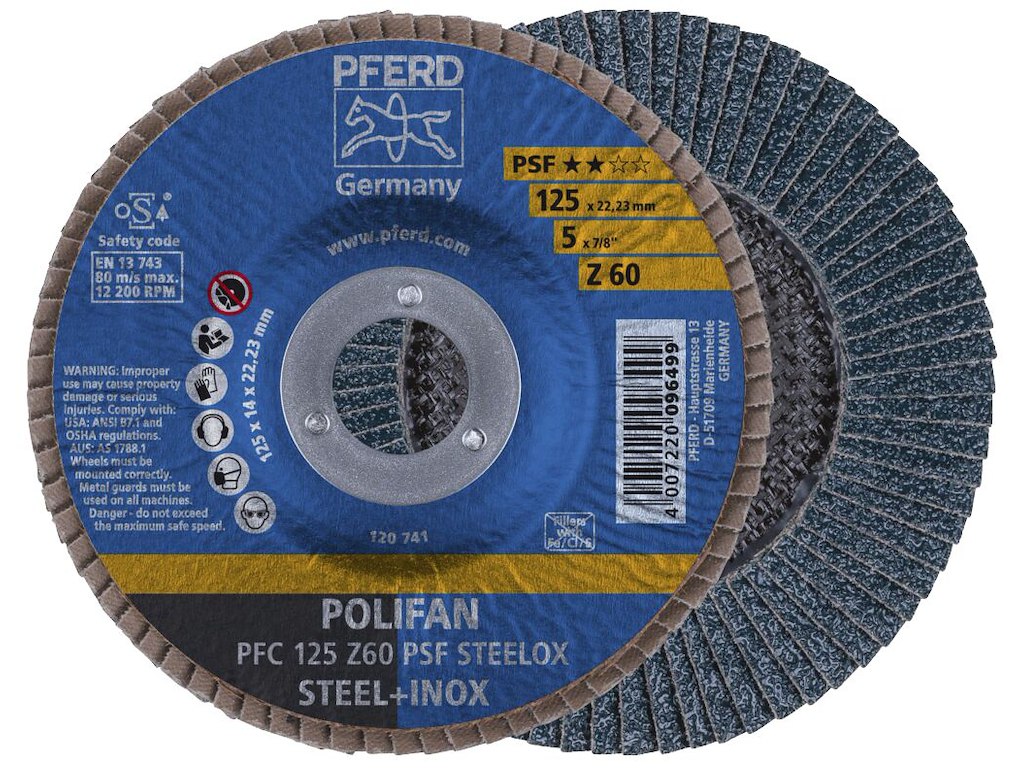 Pferd polifanskive PFC 125 Z60 PSF steelox